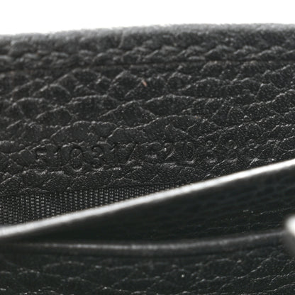 Gucci Dollar Calfskin Interlocking G Chain Wallet Black 10 of 15