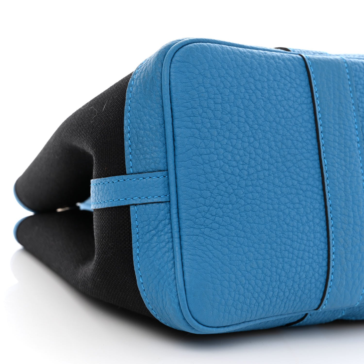 Hermes Toile Negonda Garden Party Tote 30 TPM Black Bleu Zanzibar 9 of 10