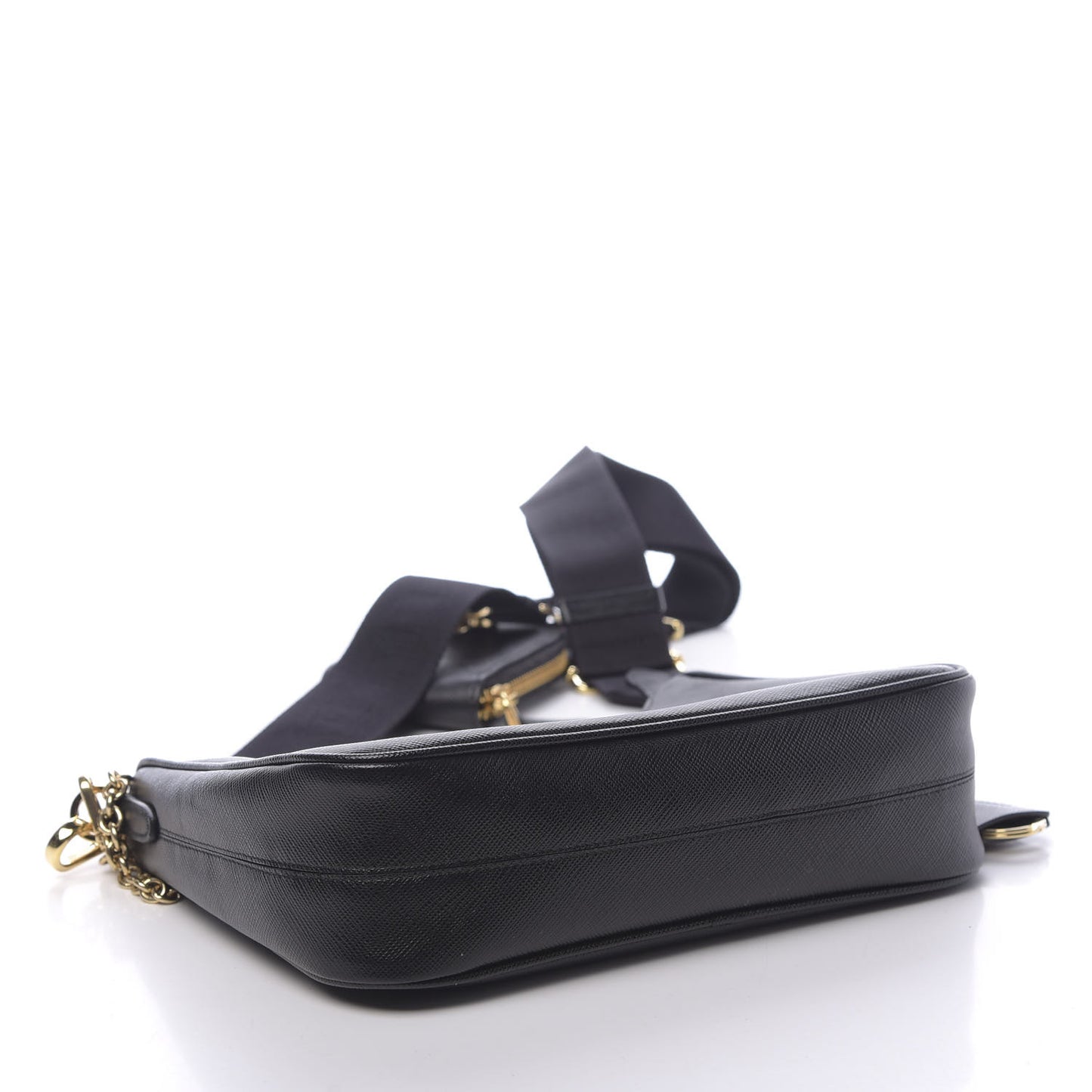 Saffiano Lux Re-Edition 2005 Shoulder Bag Black
