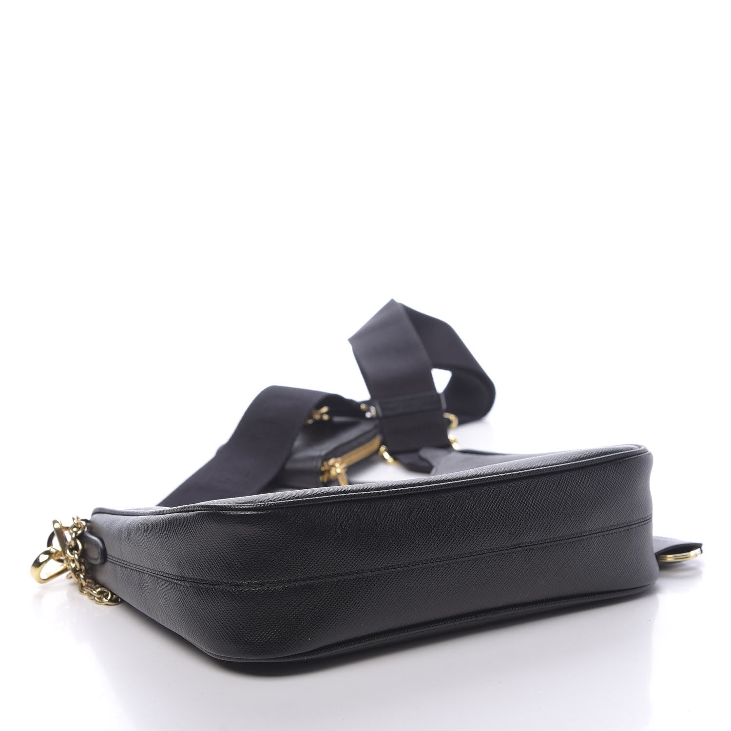 Prada Saffiano Lux Re-Edition 2005 Shoulder Bag Black 3 of 10