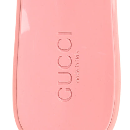 Gucci Rubber Gucci Logo Womens Platform 20/60mm Slide Sandals 41 Wild Rose 7 of 9
