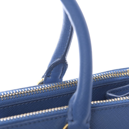 Prada Saffiano Small Galleria Double Zip Tote Cobalto 11 of 16