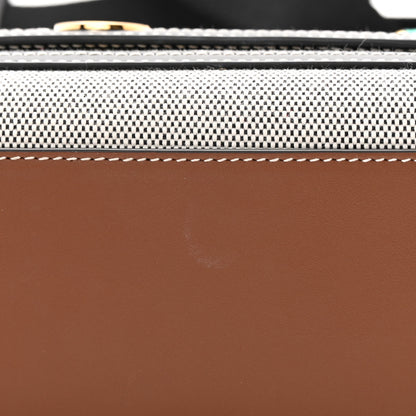 Burberry Canvas Horseferry Print Note Crossbody Bag Grey Black 11 of 12