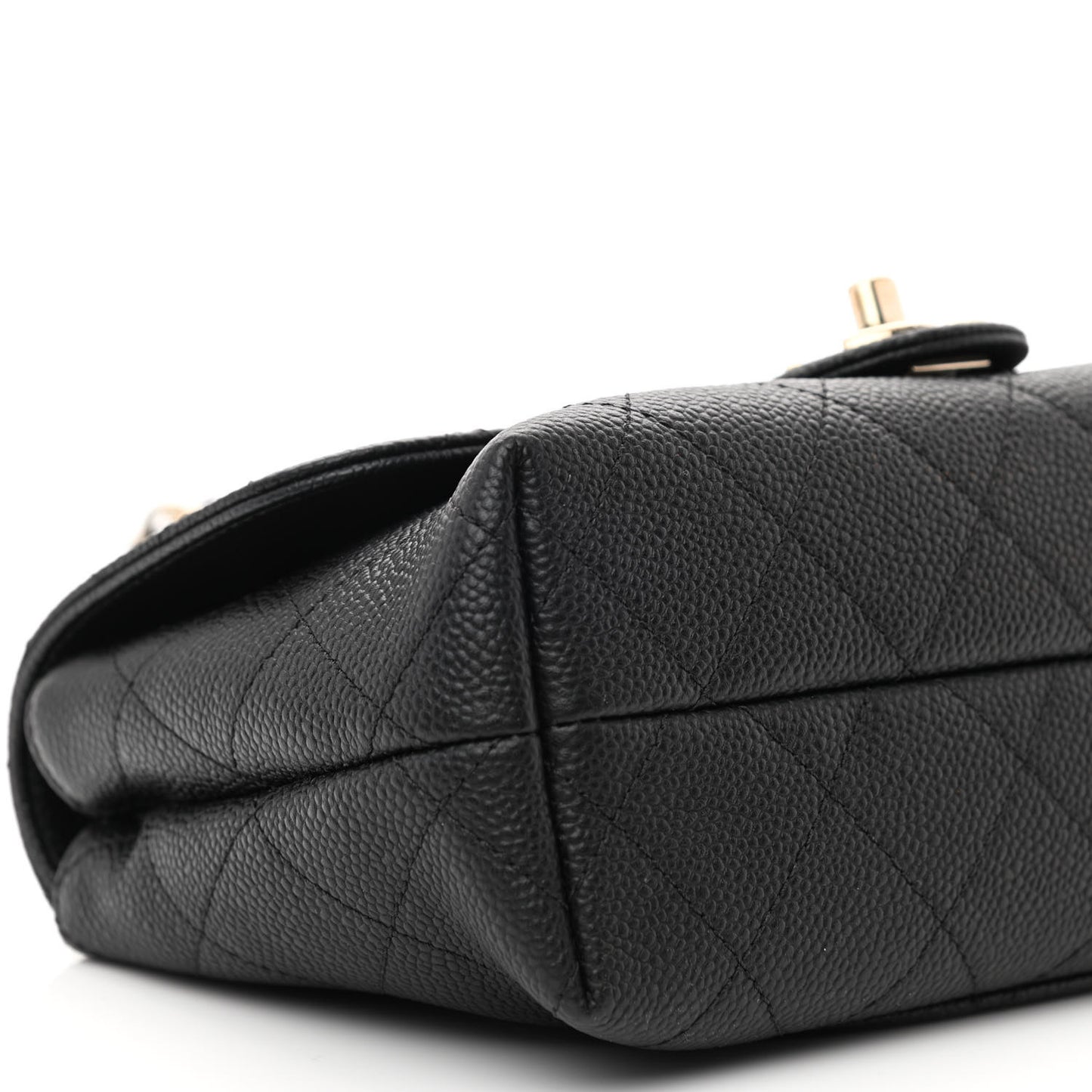 Caviar Quilted Small City Walk Flap Black