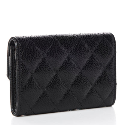 Chanel Caviar Quilted Flap Card Holder Black 2 of 8