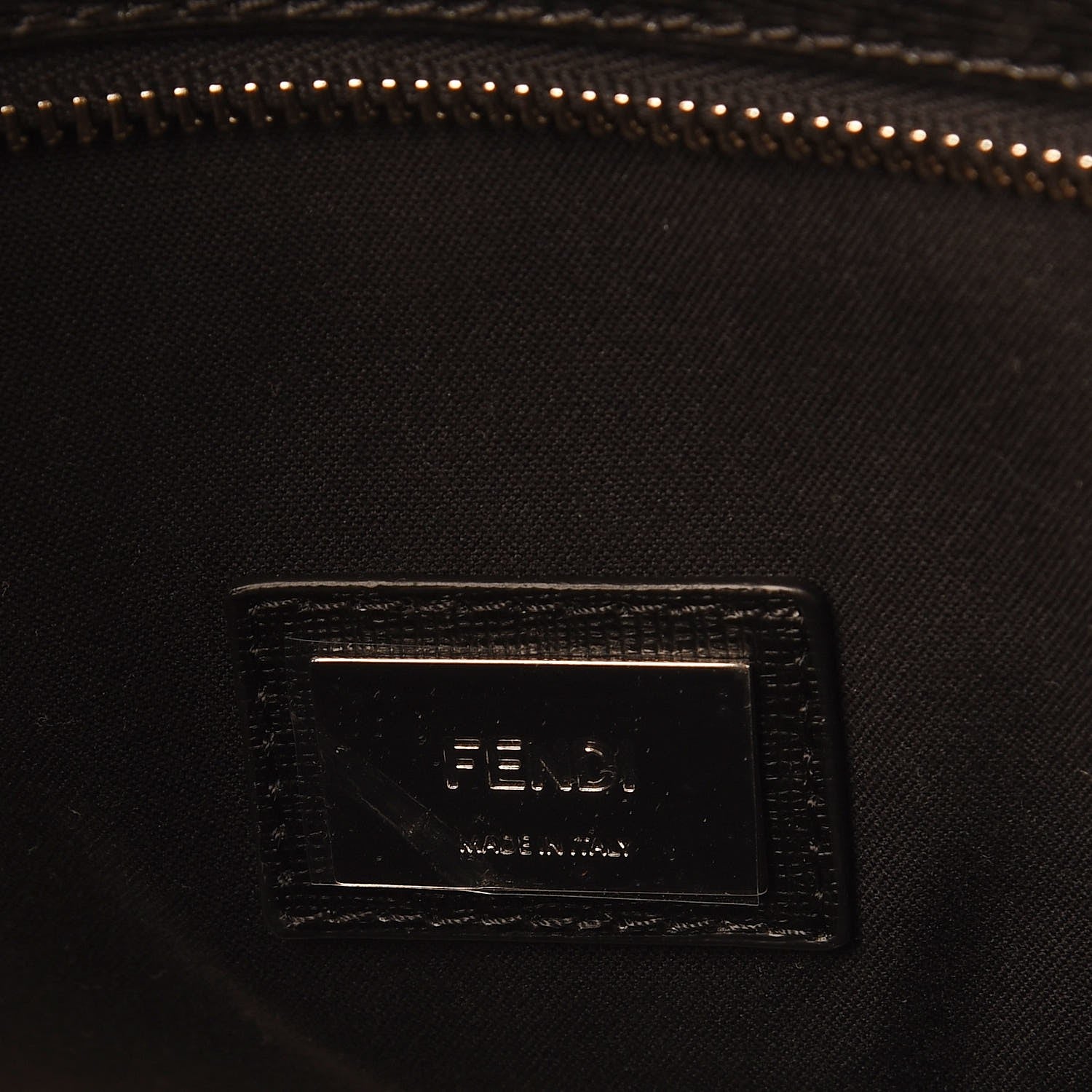 Fendi Vitello Elite Cuoio Monster Buggies Medium Roll Tote Blue Royal Black 6 of 9