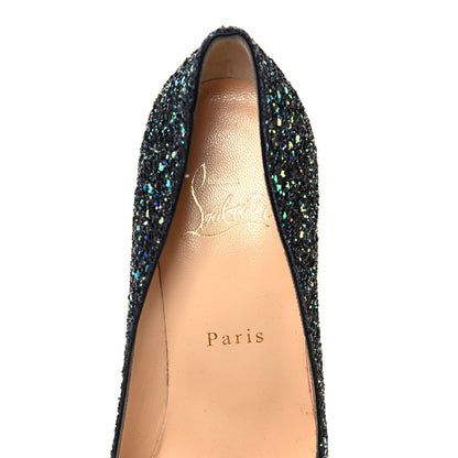 Christian Louboutin Glitter Pigalle Follies 100 Pumps 37 Black 7 of 7
