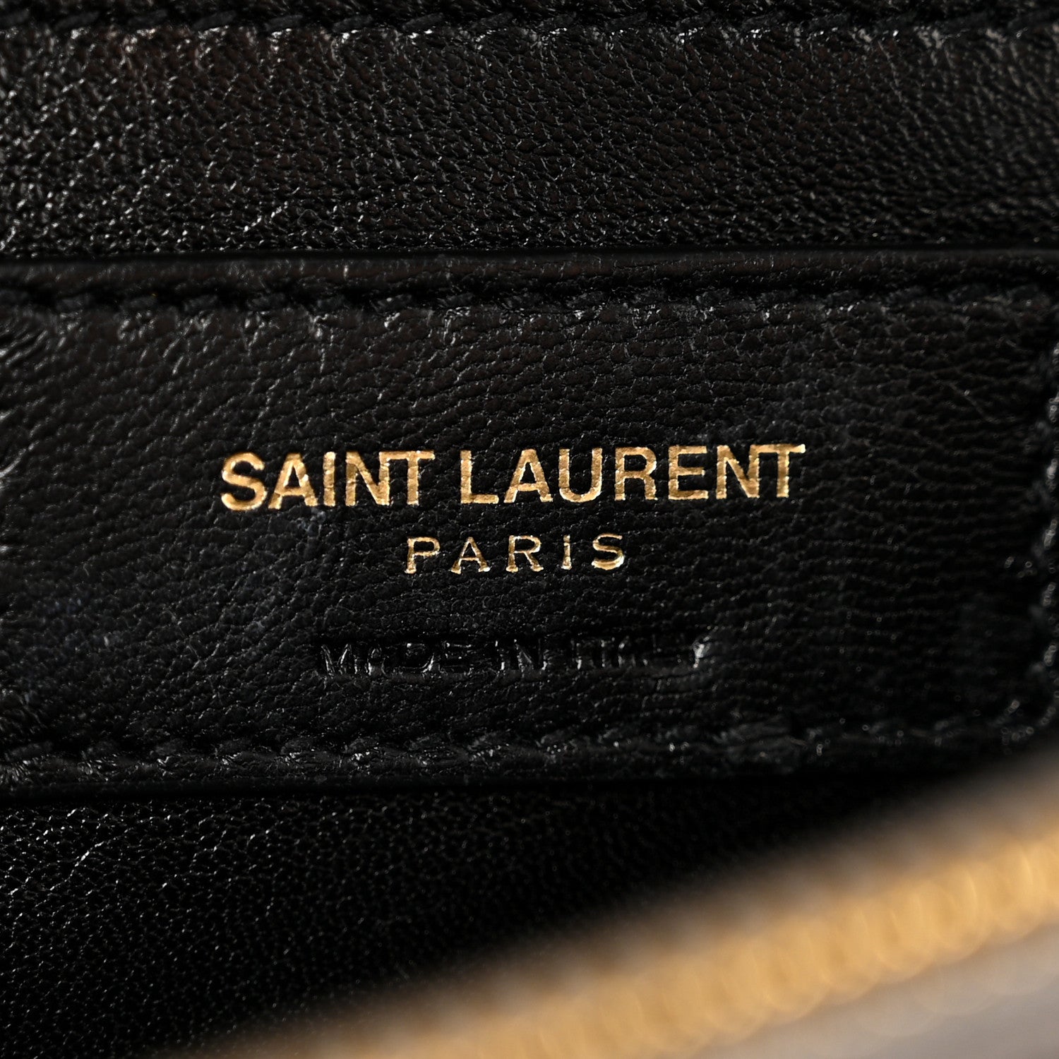 Saint Laurent Waxed Calfskin Matelasse Chevron Medium Monogram College Bag Fog Gray 6 of 14