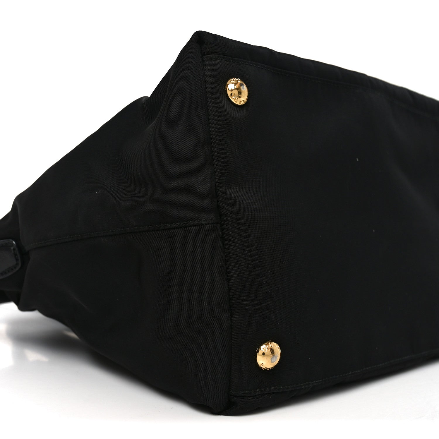Prada Tessuto Nylon Saffiano Shopping Tote Black 8 of 9