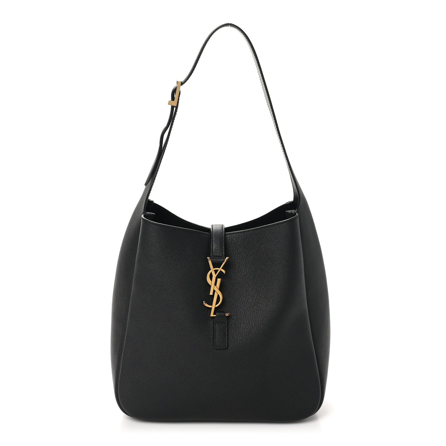 Saint Laurent Smooth Calfskin Small Le 5 A 7 Soft Hobo Black 1 of 10