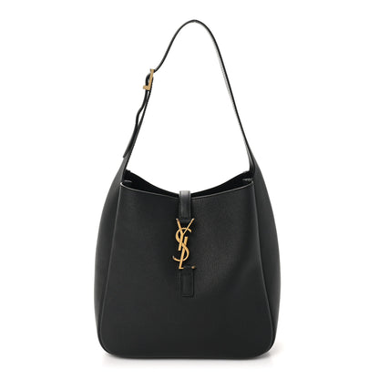Saint Laurent Smooth Calfskin Small Le 5 A 7 Soft Hobo Black 1 of 10