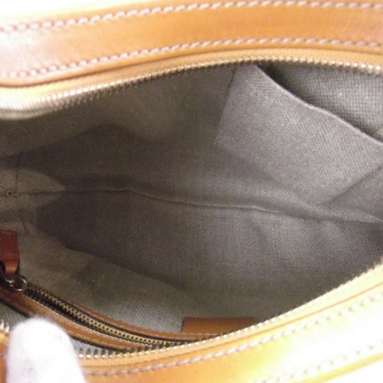 Canvas Crest Hobo Tan