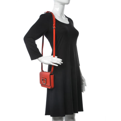 Burberry Goatskin Mini D-Ring Bag Bright Red 2 of 11