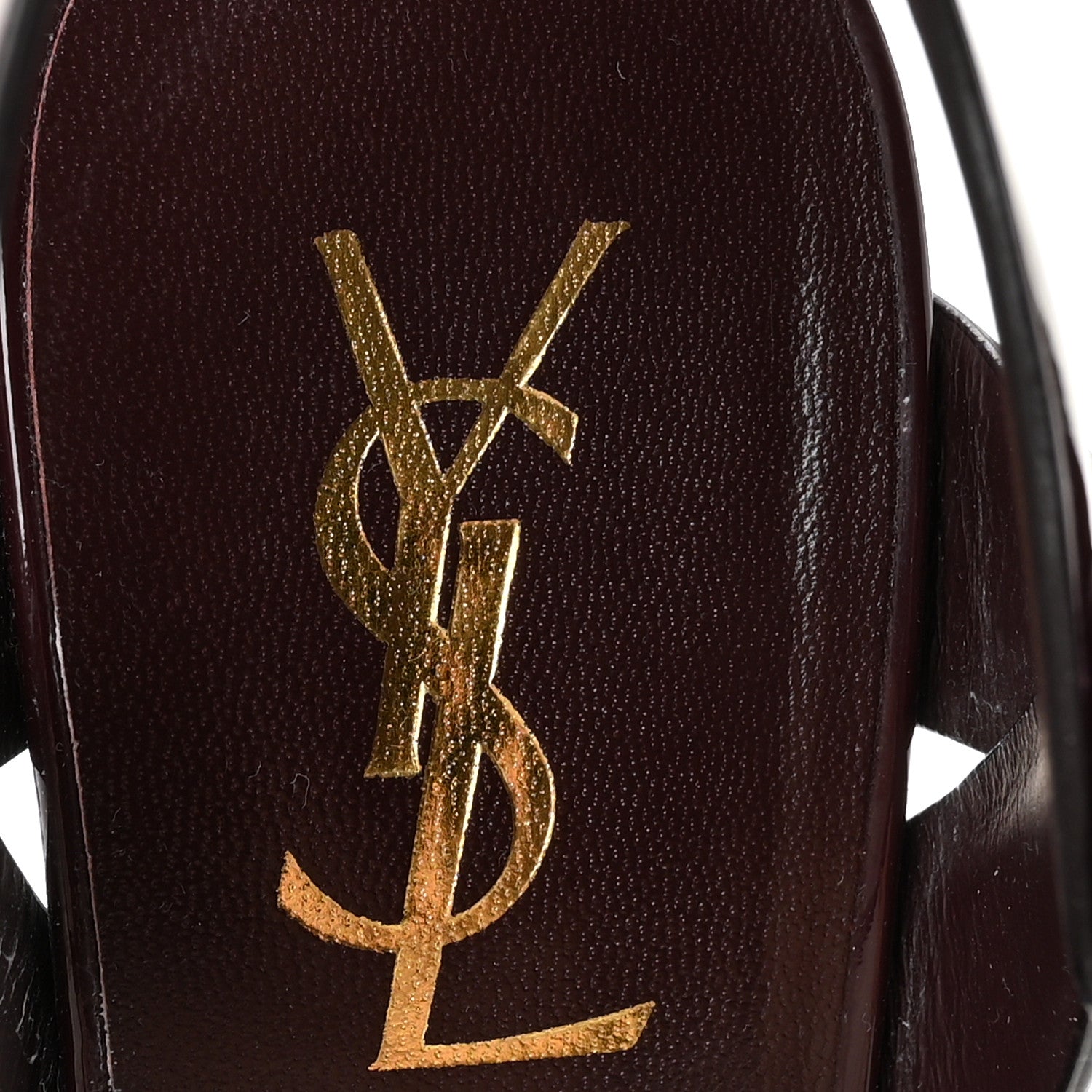 Saint Laurent Patent Tribute 105 Platform Sandals 37.5 Barolo 6 of 10