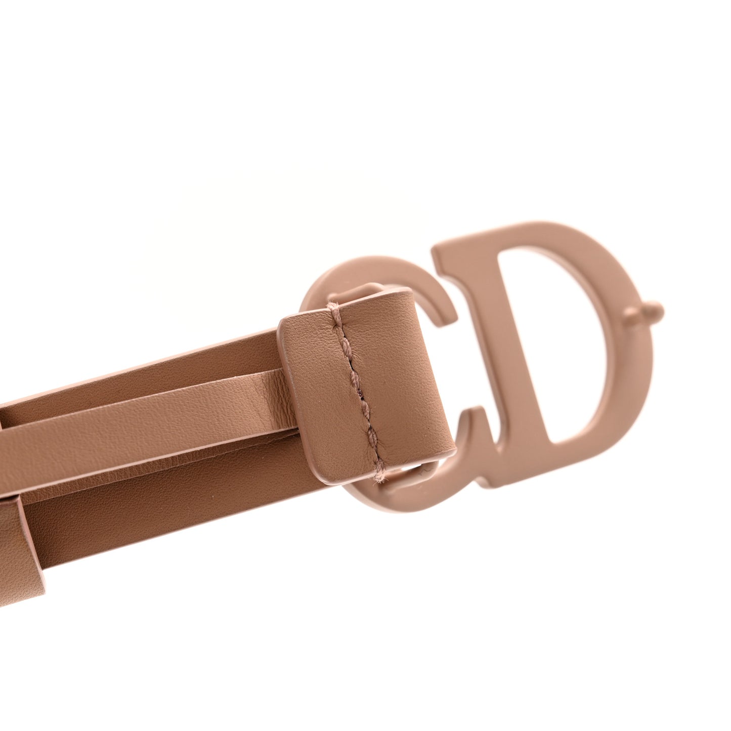 Ultra Matte Calfskin Saddle Belt 75 Rose Des Vents