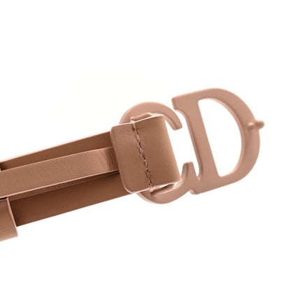 Christian Dior Ultra Matte Calfskin Saddle Belt 75 Rose Des Vents 6 of 6