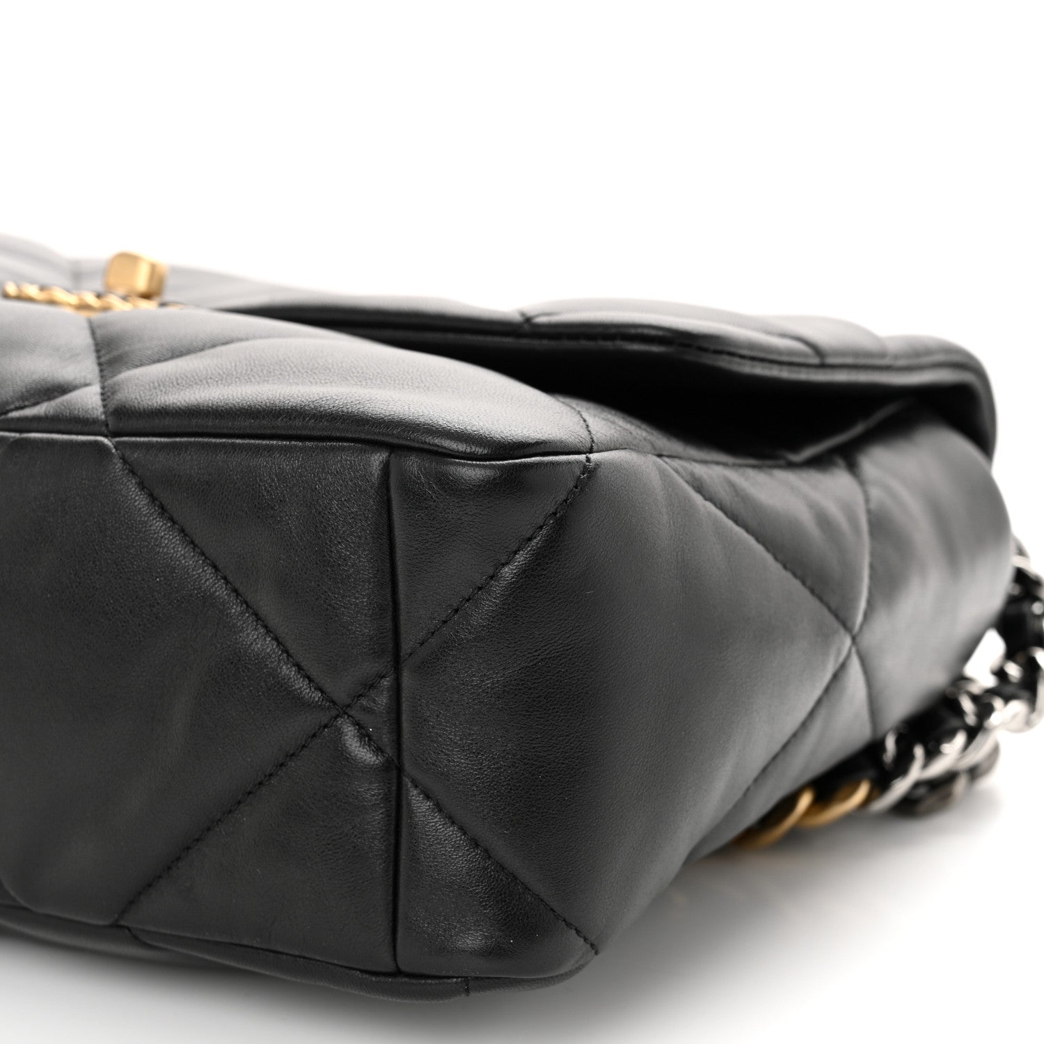 Chanel Lambskin Quilted Large Chanel 19 Flap Black 10 of 11