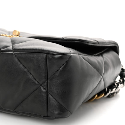 Chanel Lambskin Quilted Large Chanel 19 Flap Black 10 of 11