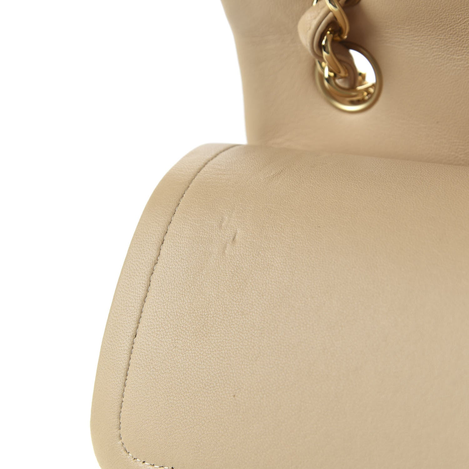 Chanel Lambskin Quilted Jumbo Double Flap Beige Clair 10 of 13