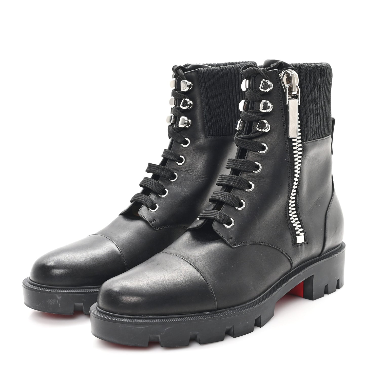 Calfskin Knit Quilted En Hiver Boots 40 Black