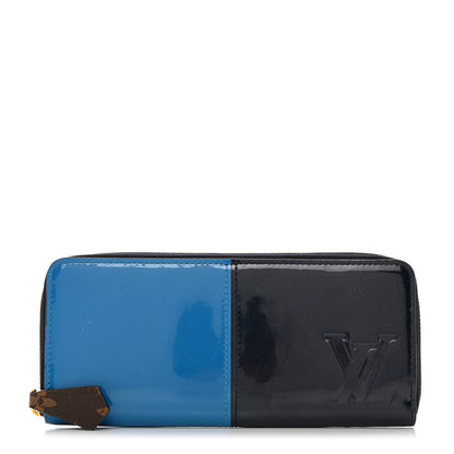 Louis Vuitton Vernis Miroir Clemence Wallet Blue 1 of 7