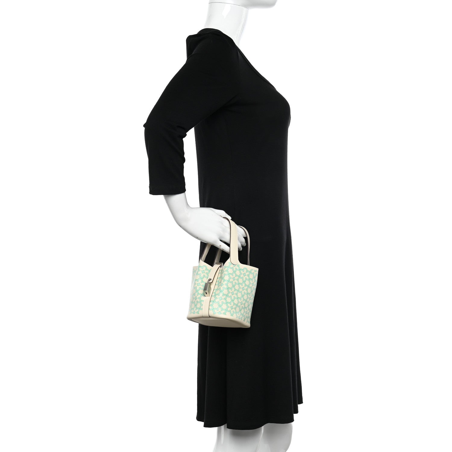 Hermes Swift Micro Lucky Daisy Picotin Lock Nata Vert 2 of 11
