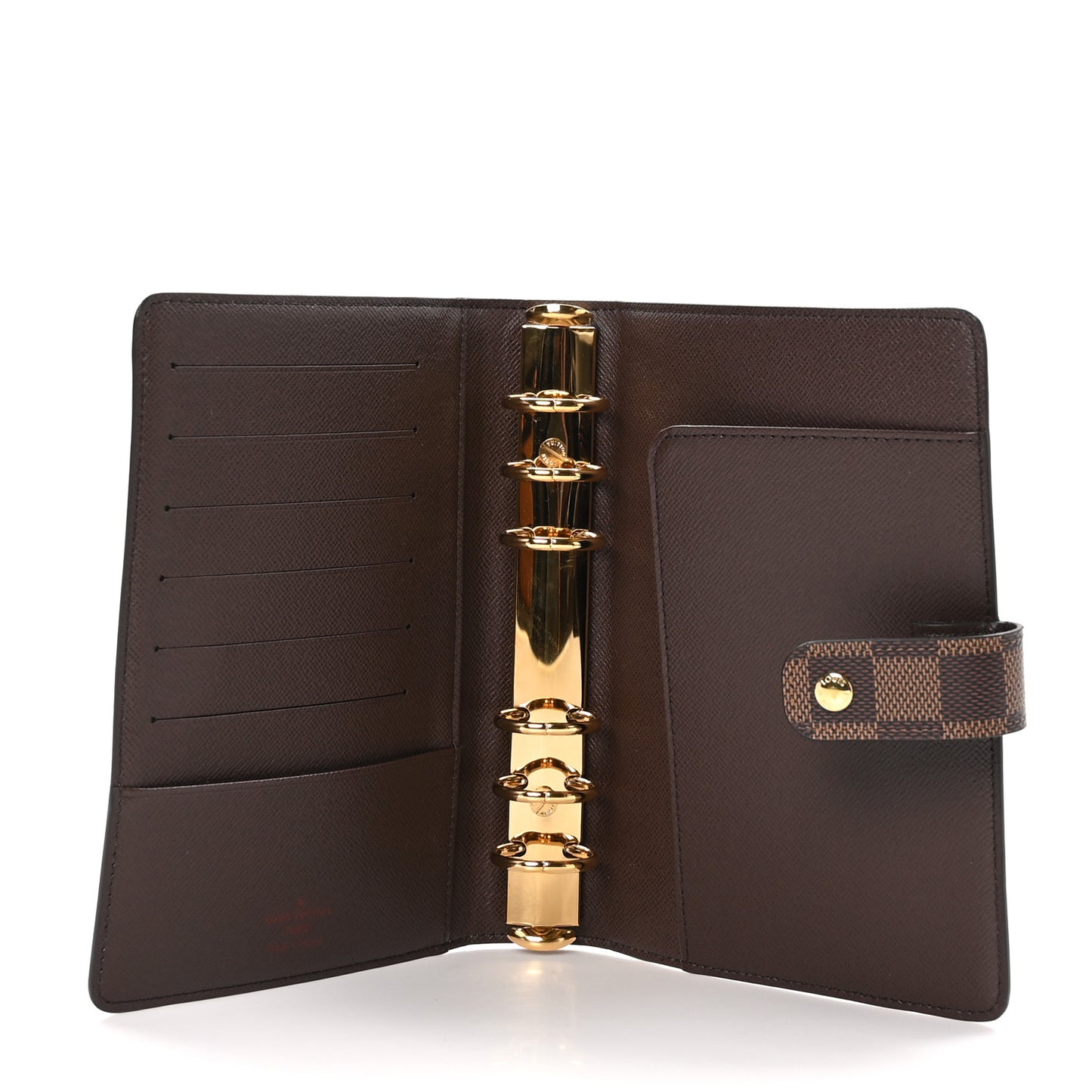 Damier Ebene Medium Ring Agenda Cover
