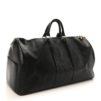 Louis Vuitton Epi Keepall 50 Black 2 of 15