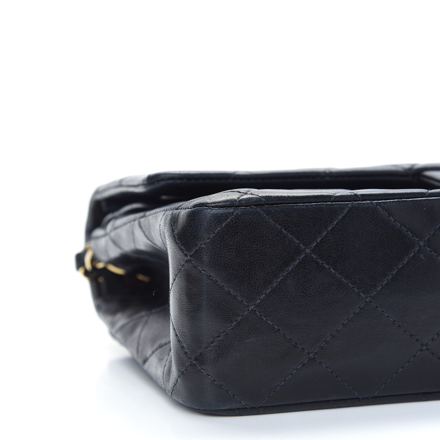 Chanel Lambskin Quilted Medium Double Flap Black 8 of 11