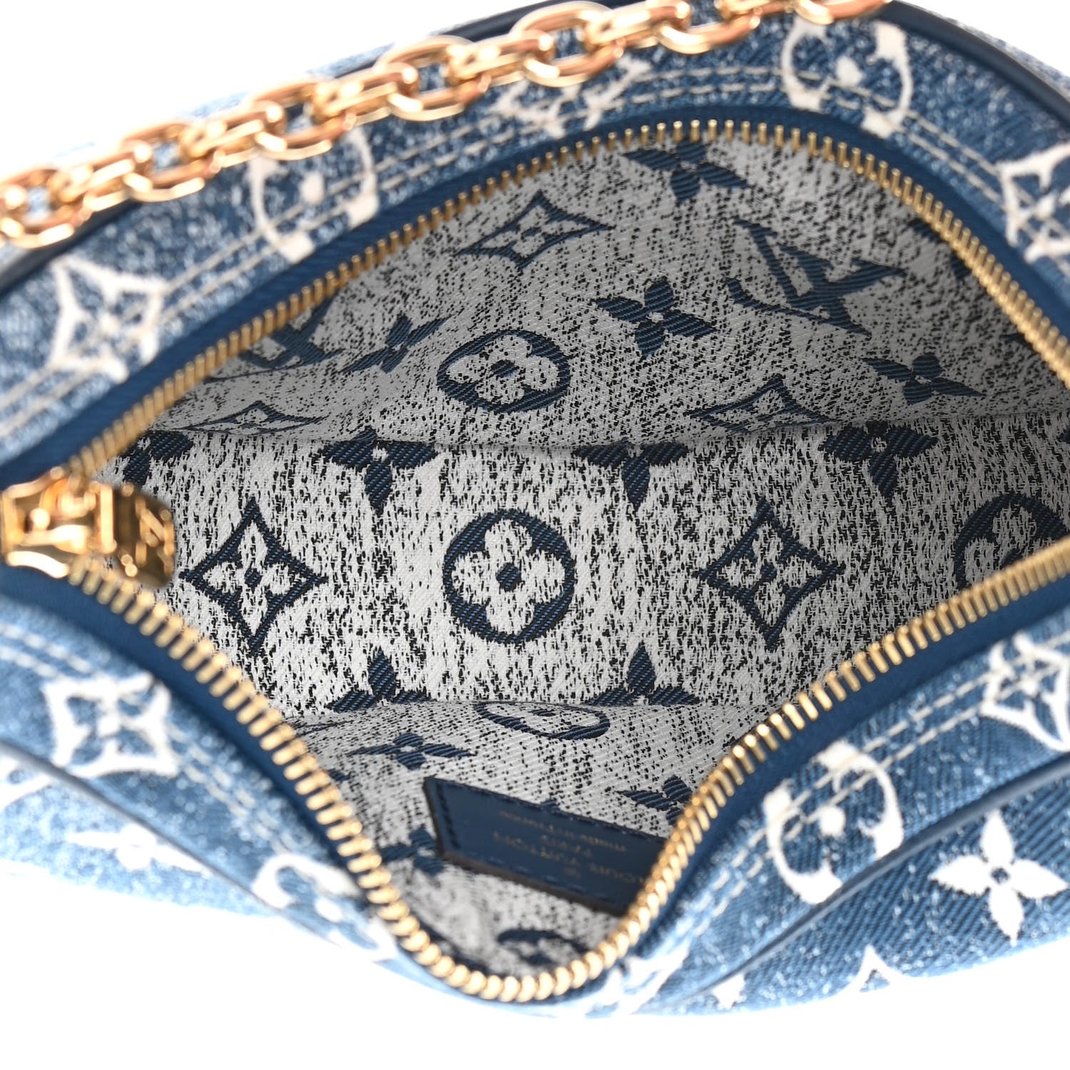 Louis Vuitton Monogram Jacquard Denim Loop Bleu 5 of 10