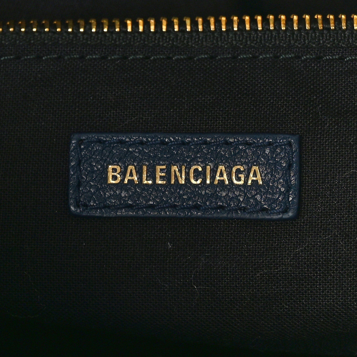 Balenciaga Chevre Gold Metallic Edge Hardware City Bleu de Minuit 6 of 8
