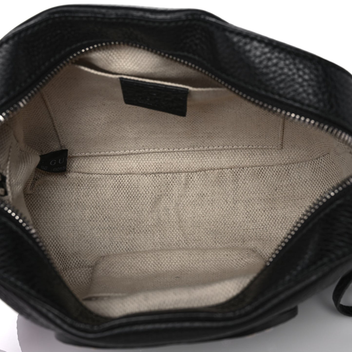 Pebbled Calfskin Studded Small Soho Disco Bag Black