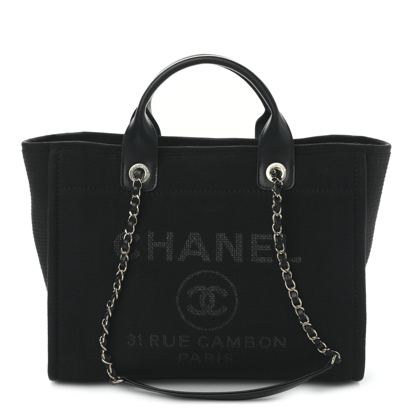 Mixed Fibers Small Deauville Tote Black