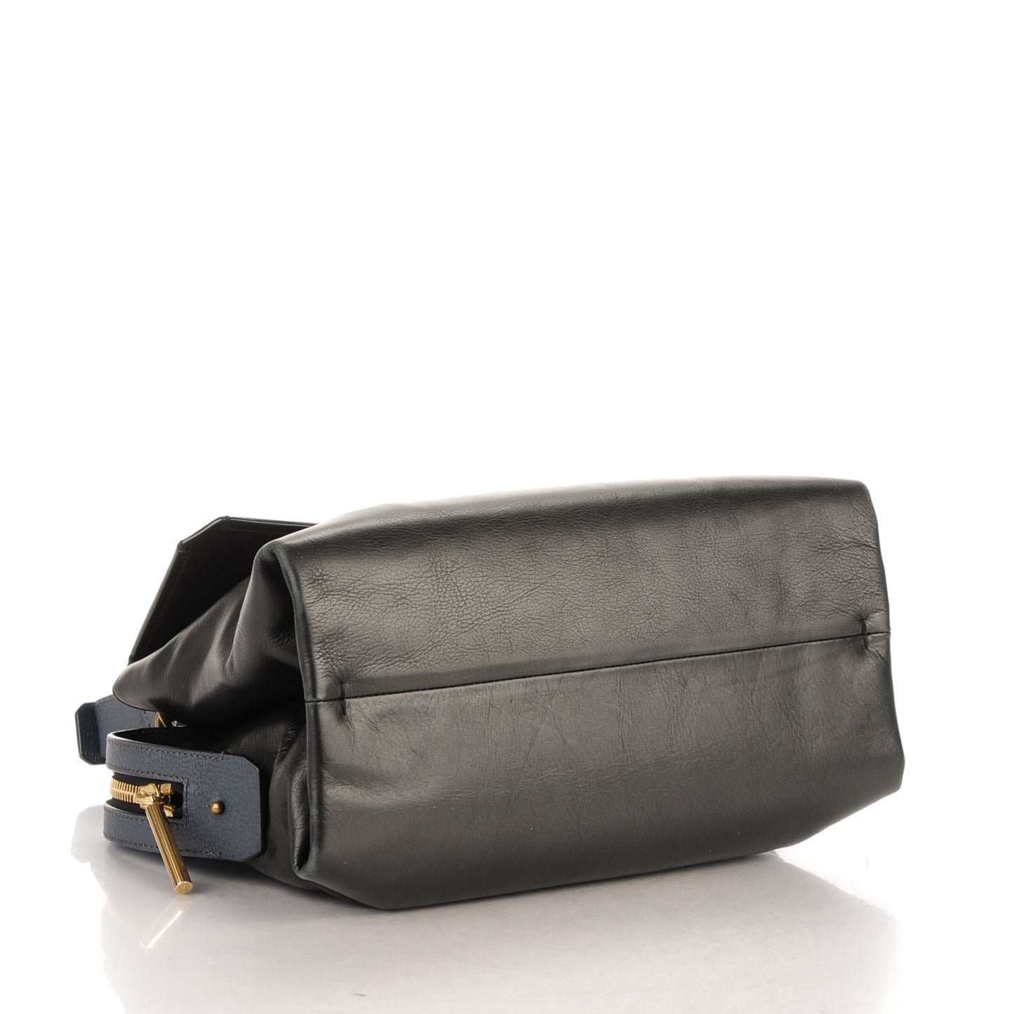 Calfskin Padam Satchel Black