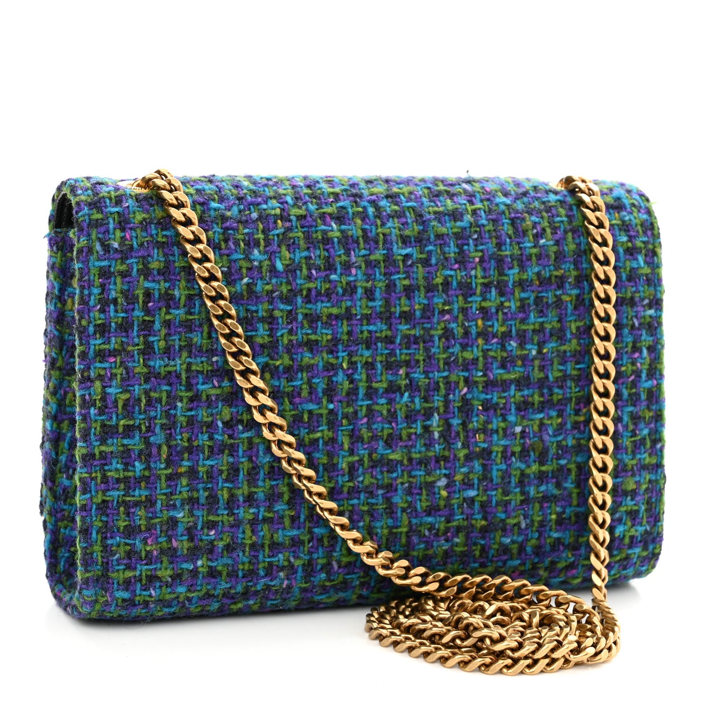 Tweed Small Monogram Kate Satchel Multicolor