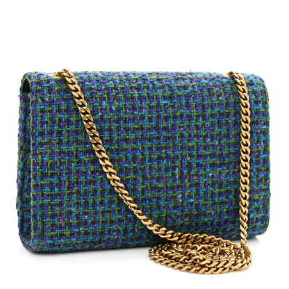 Saint Laurent Tweed Small Monogram Kate Satchel Multicolor 3 of 10