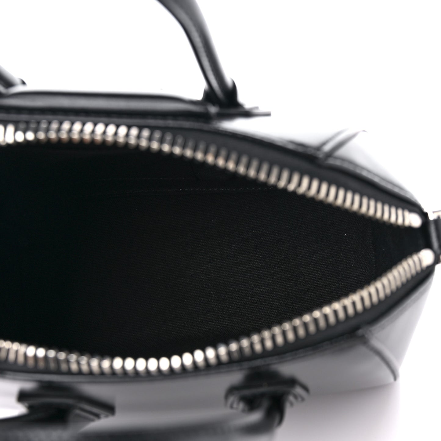Shiny Lord Calfskin Mini Antigona Black