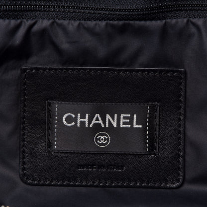 Chanel Nylon Embossed Doudoune Bowling Bag Black 7 of 10