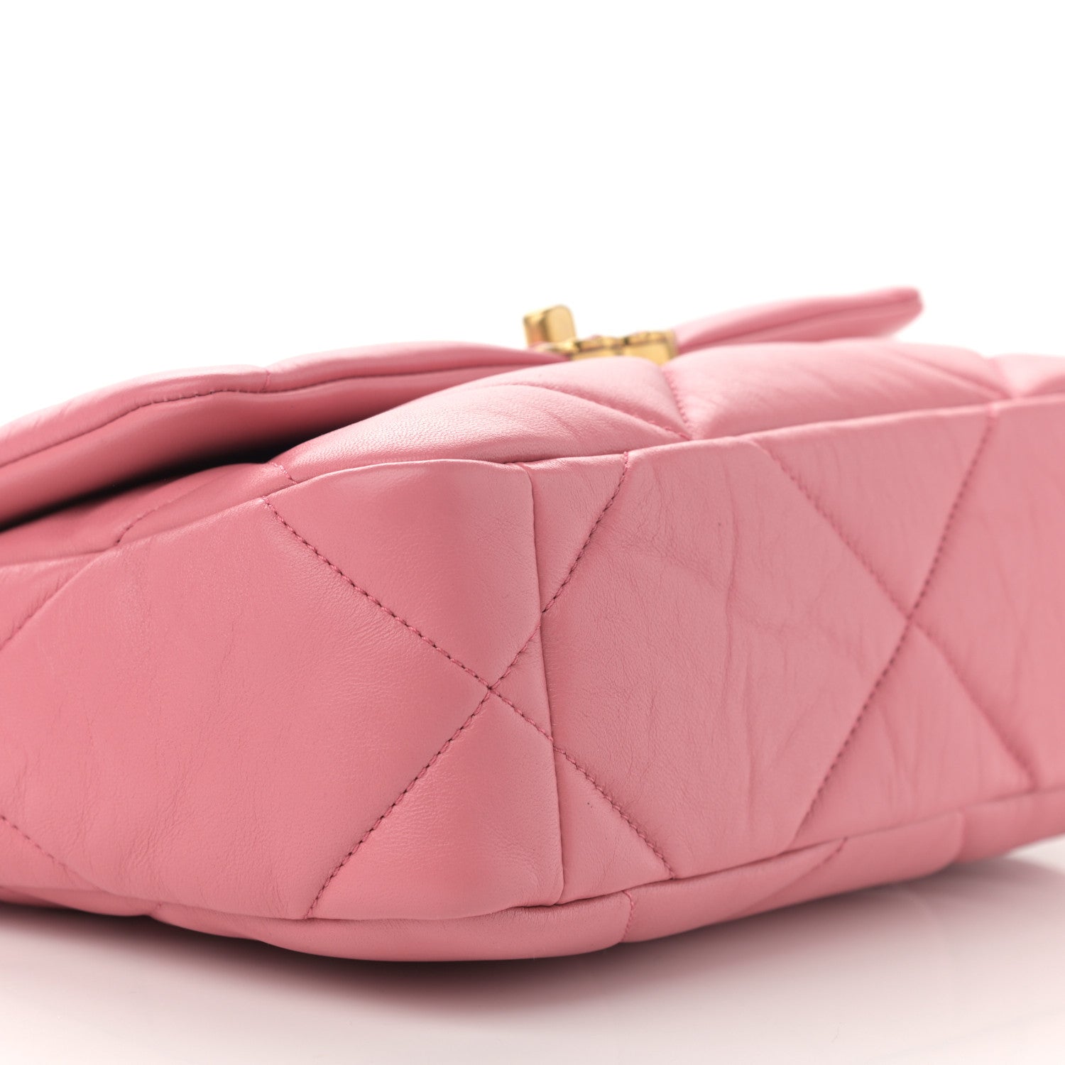 Chanel Lambskin Quilted Medium Chanel 19 Flap Pink 9 of 11