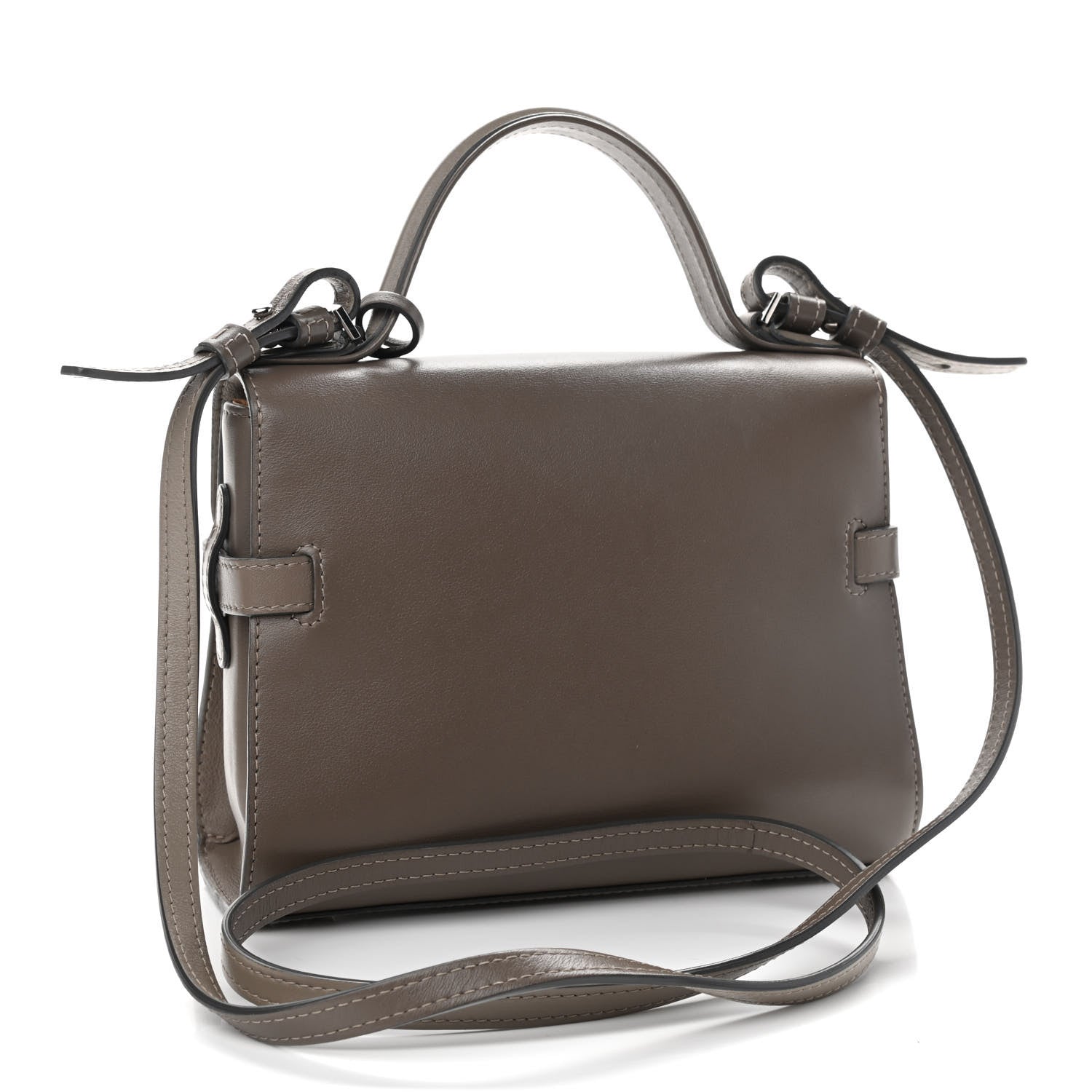 Delvaux Smooth Calfskin Mini Tempete Satchel Camaieux Tourterelle 3 of 13