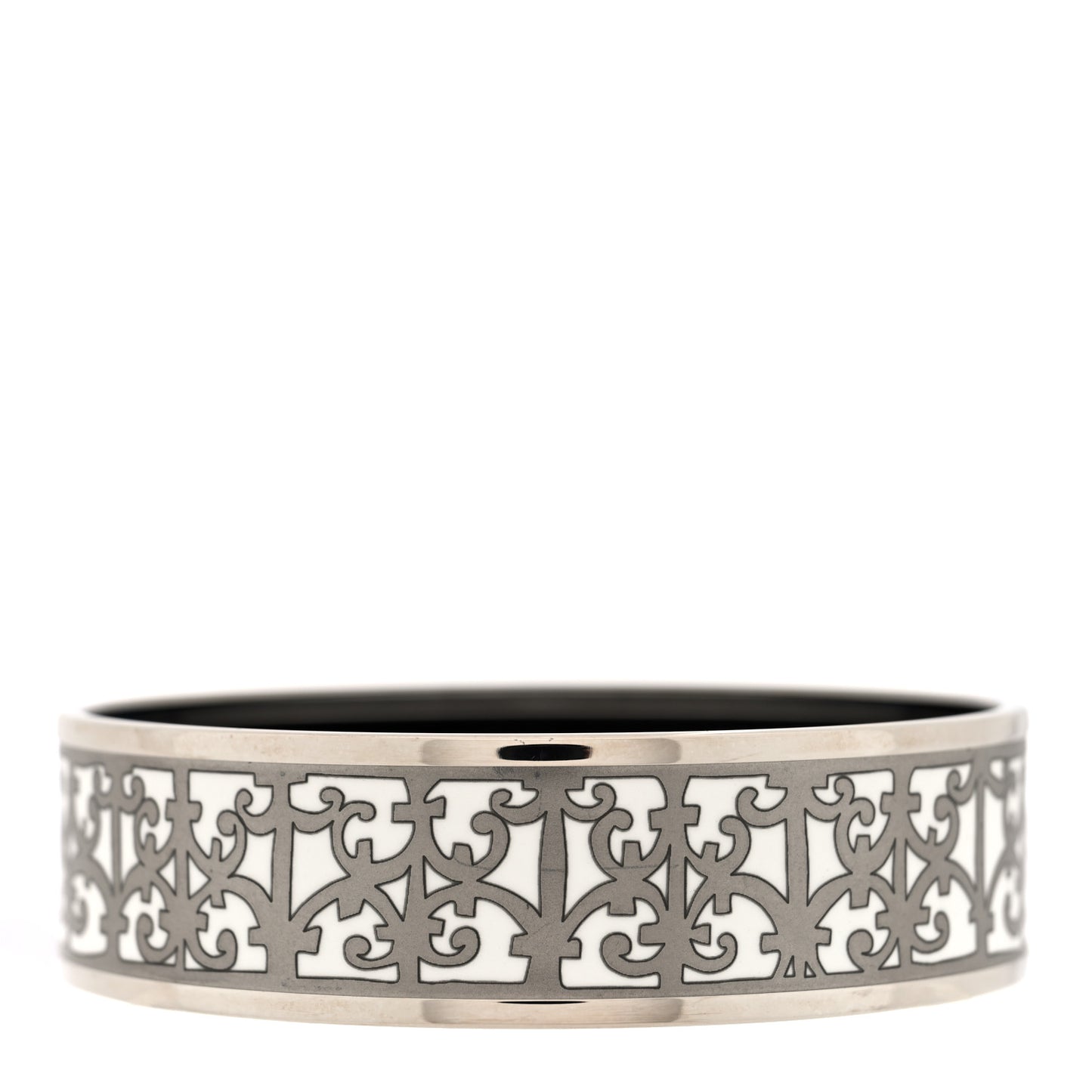 Enamel Printed Wide Balcons du Guadalquivir Bracelet 65 Silver