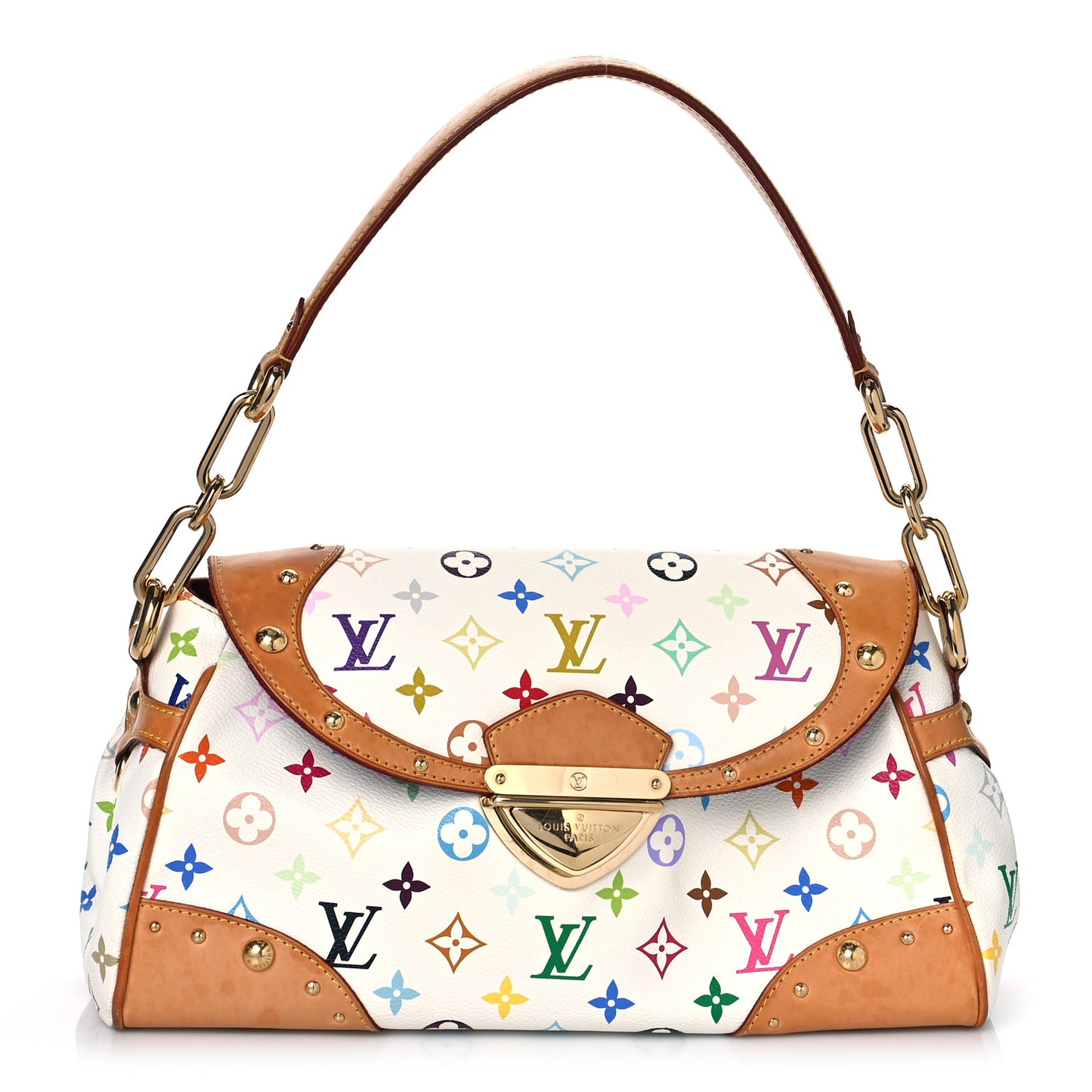 Monogram Multicolor Beverly MM White