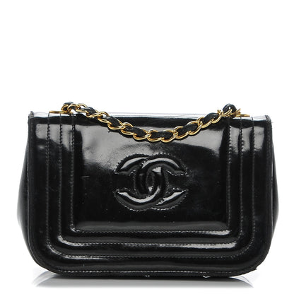 Chanel Patent Mini Flap Black 1 of 9