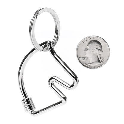 Hermes Palladium Cheval Key Ring 2 of 3