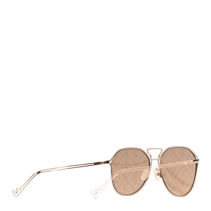 Fendi Metal Aviator Sunglasses FFM0071/S Gold 3 of 7