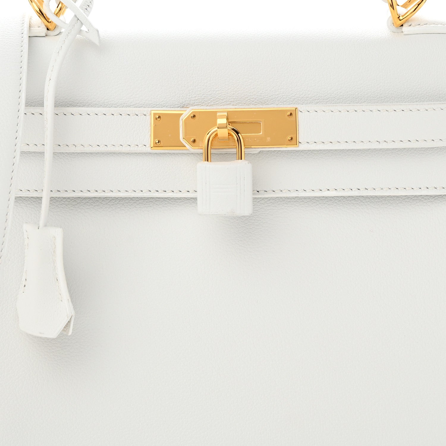 Hermes Evercolor Kelly Retourne 28 White 8 of 11
