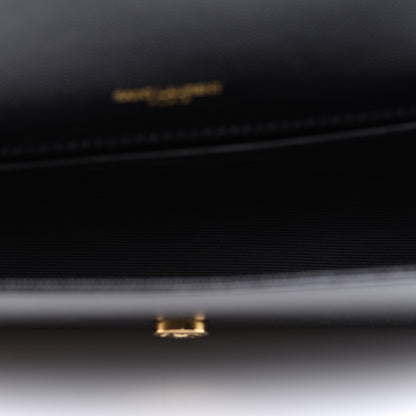 Saint Laurent Grain De Poudre Small Monogram Kate Satchel Black 5 of 10