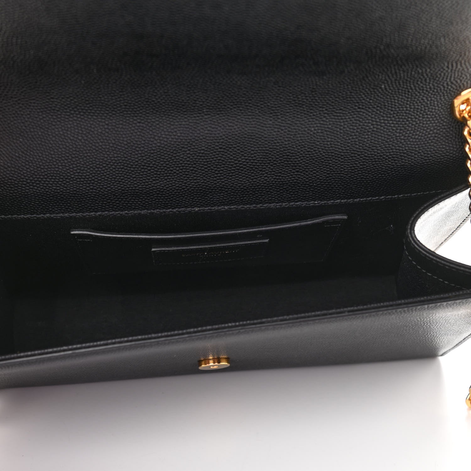 Saint Laurent Grain De Poudre Star Monogram Kate Satchel Black 5 of 9