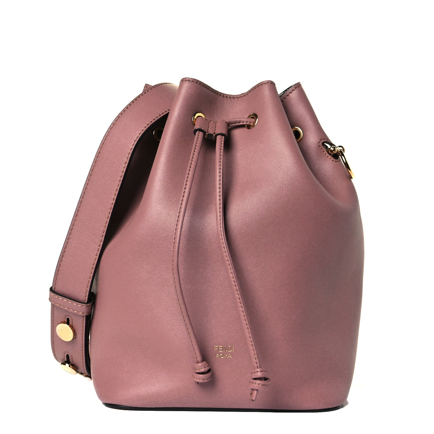 Fendi Vitello Grace Matte F is Fendi Grande Mon Tresor Bucket Bag English Rose 1 of 10