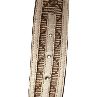 Gucci Monogram Interlocking G Belt 85 34 Off White 4 of 5